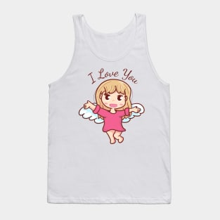 cupid wants to hug and say I love you Tank Top